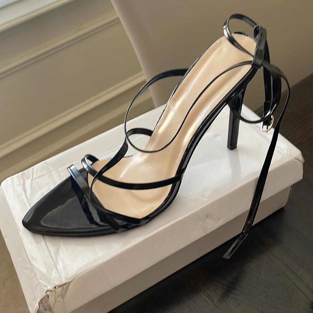 Black Strappy Heels